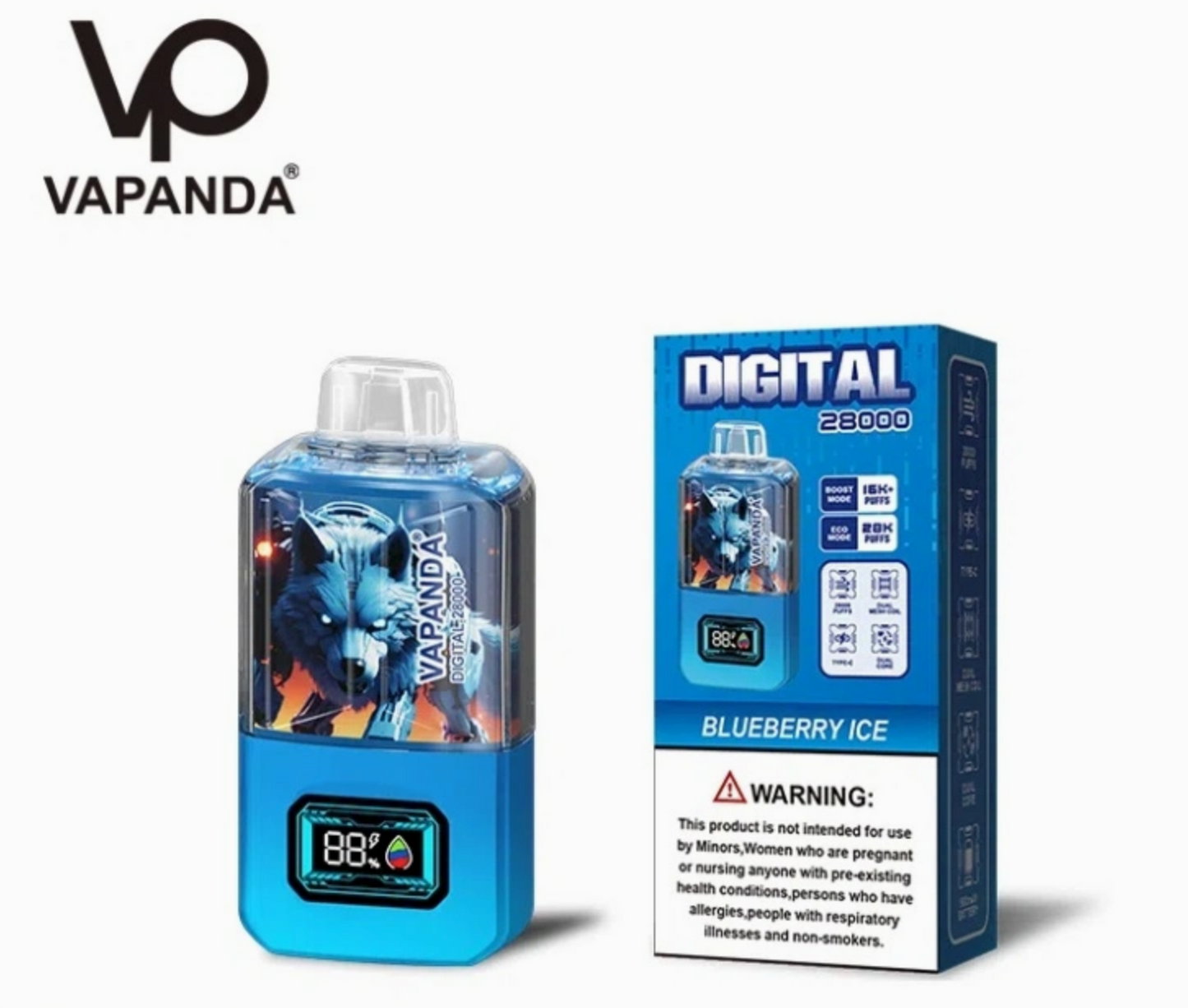 Vapanda Digital 28.000 Puffs