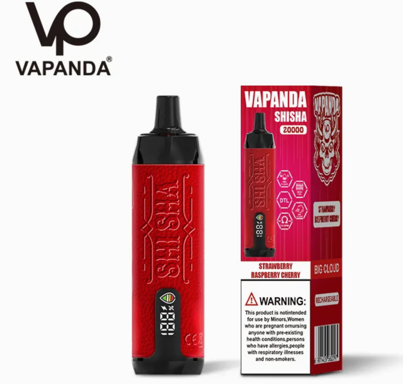 Vapanda Shisha Vapes 20.000 Puffs